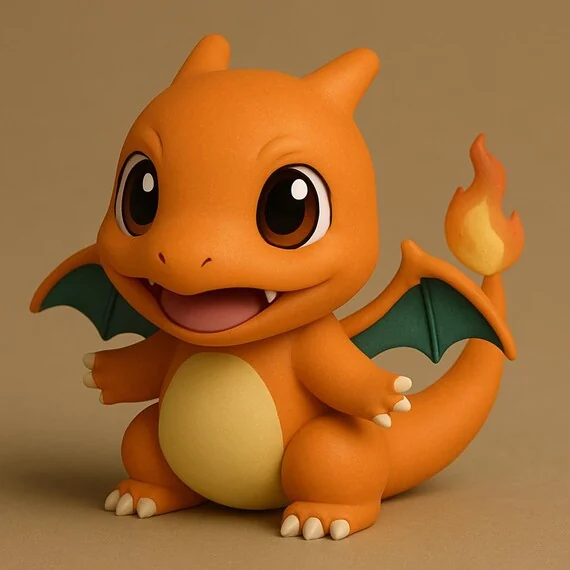 Charizard Chibi Pokemon STL 3D printable model