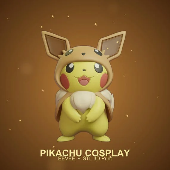 Pikachu Eevee Cosplay STL