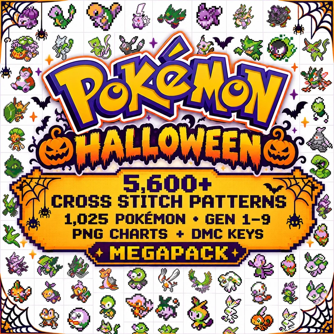 5,634 Halloween Cross Stitch Charts