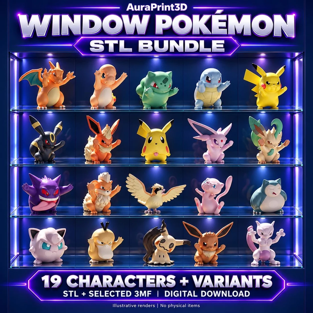 19 Window Pokemon + Variants