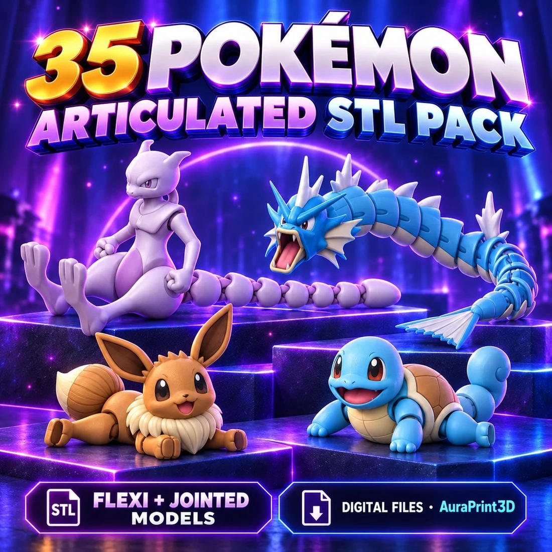 35 Pokemon Articulated Figures Pack