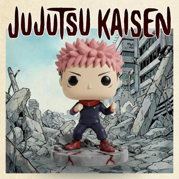 Yuji Itadori Jujutsu Kaisen Funko Pop Style STL