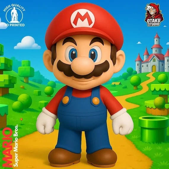 Mario 3D Model STL File