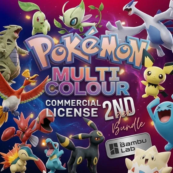 101 Johto Pokemon Multicolor STL & 3MF Pack