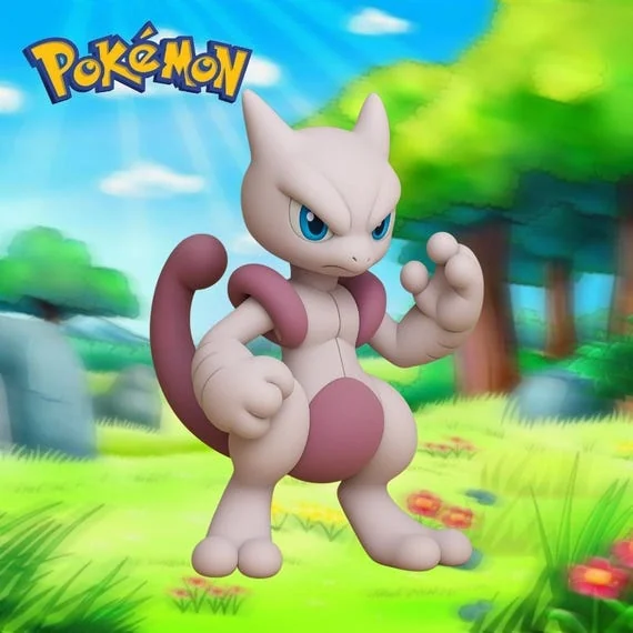Mega Mewtwo X Chibi STL